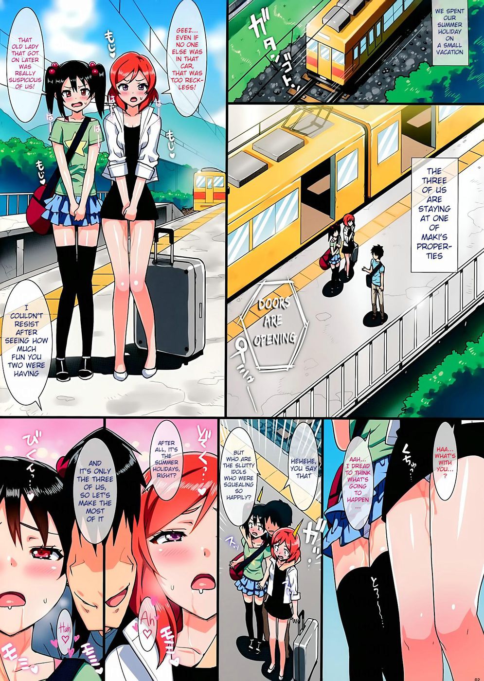 Hentai Manga Comic-Niko and Maki's Summer Vacation-Read-2